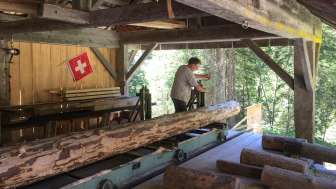 Historische Säge Gimmelwald